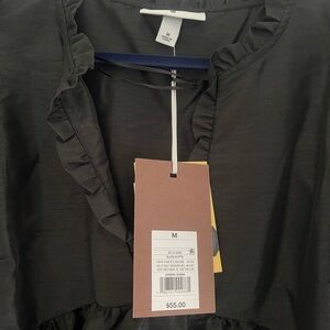 Kika Vargas Black Ruffled dress